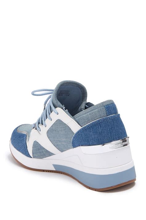 michael kors wedge sneakers|michael kors denim wedges.